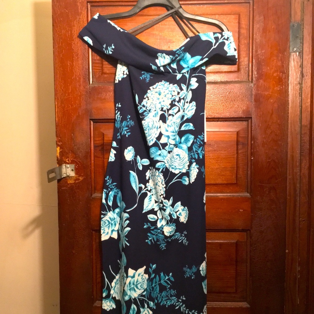 Premier Amour Navy Blue Floral Dress *BRAND NEW*